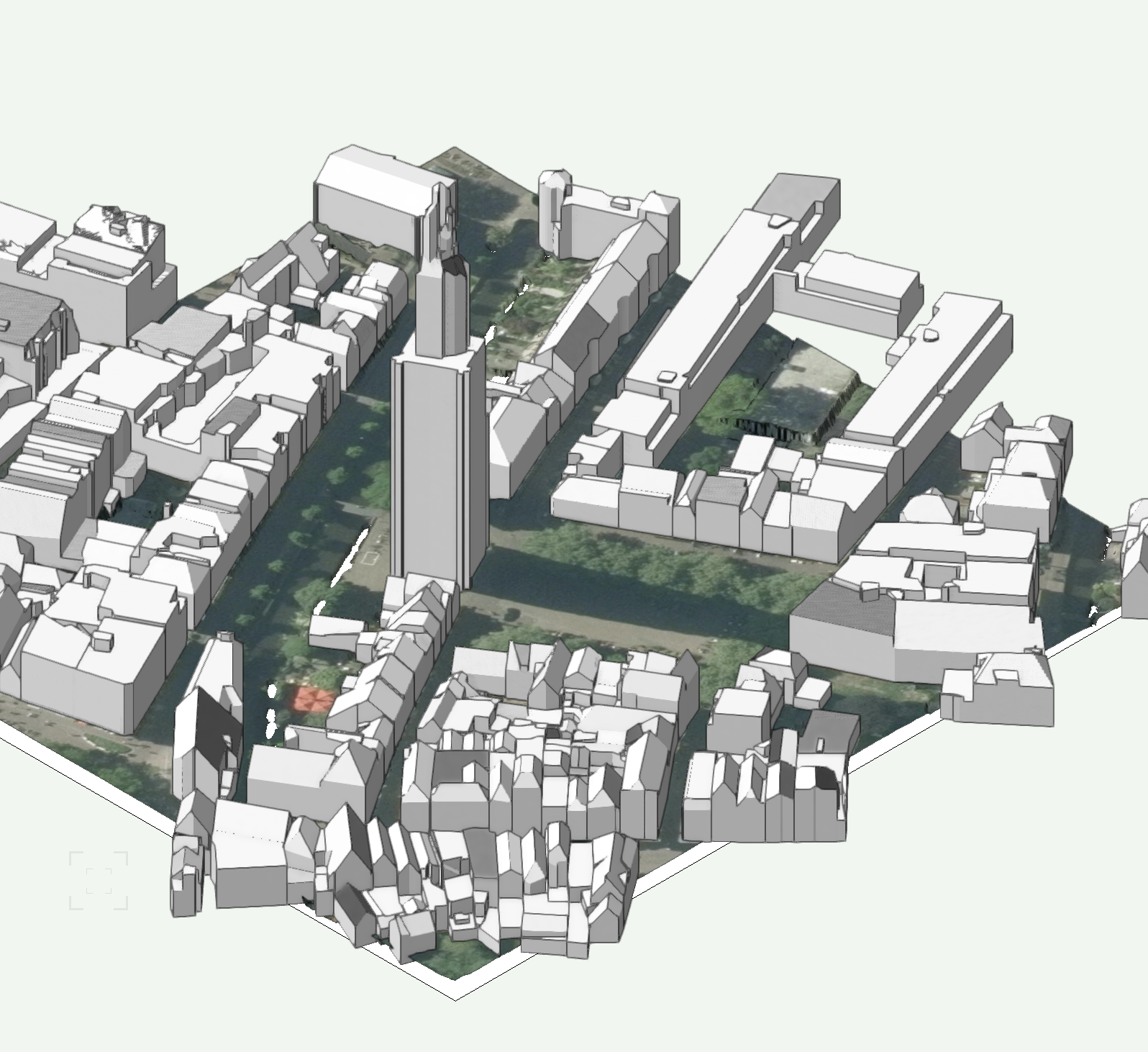 3D BAG building models imported into Vectorworks