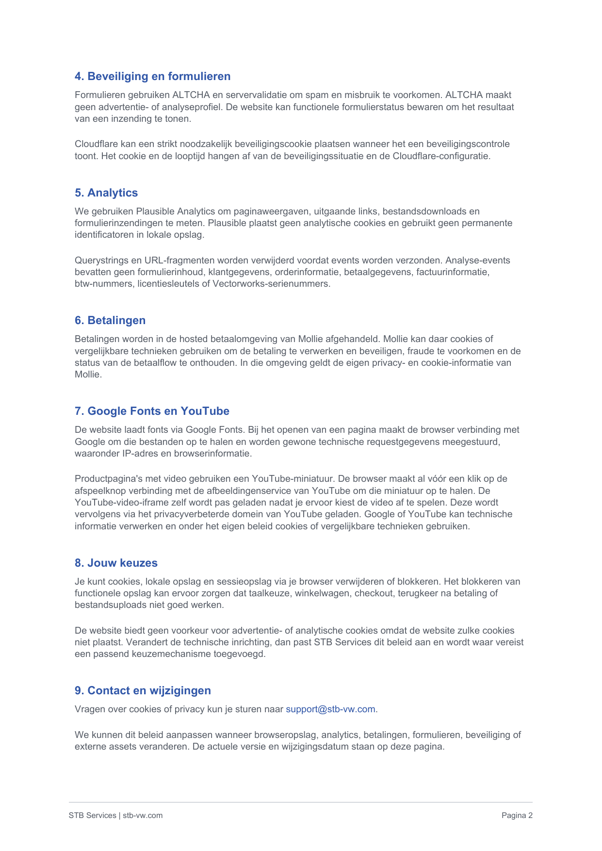 Cookiebeleid (EU) page 2