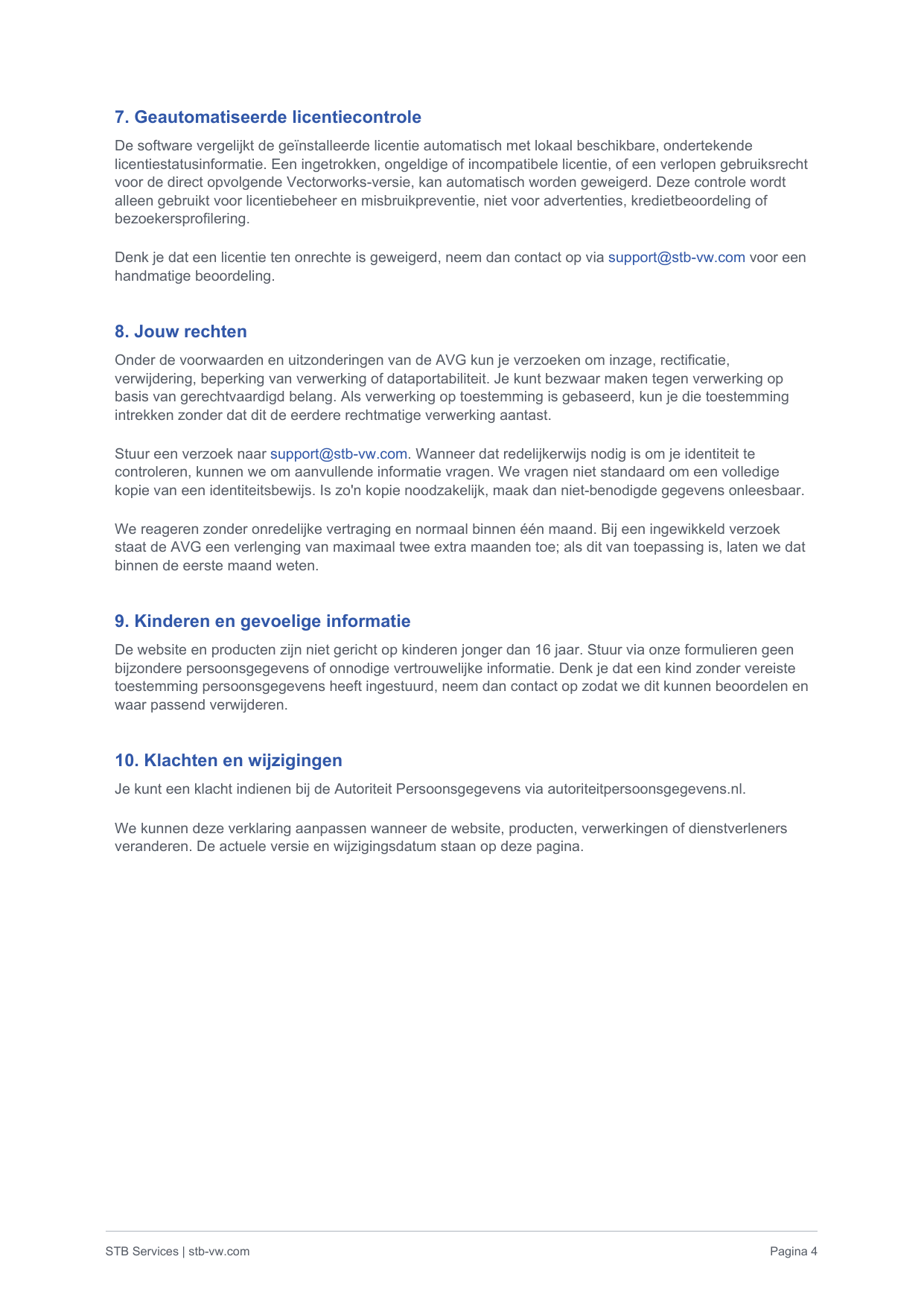 Privacyverklaring page 4