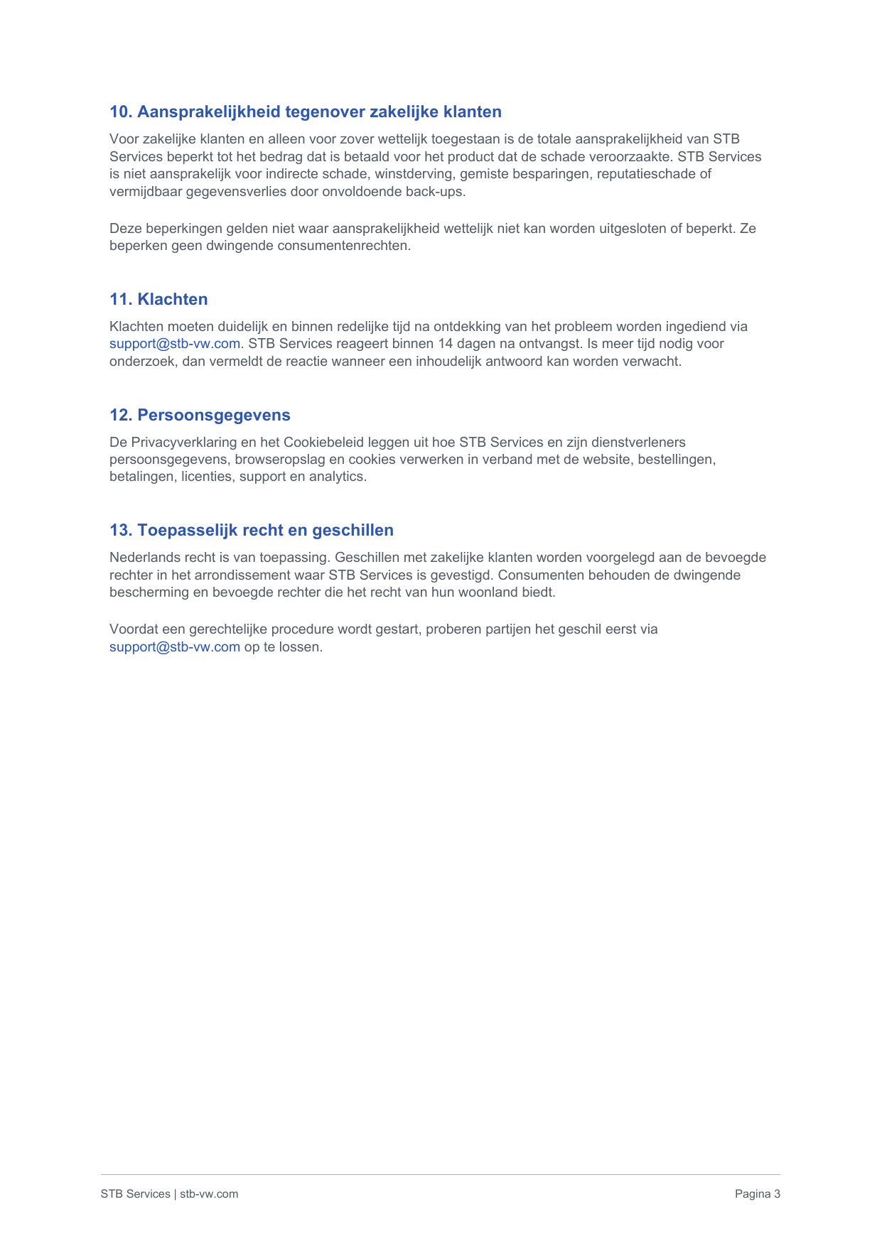 Algemene voorwaarden page 3